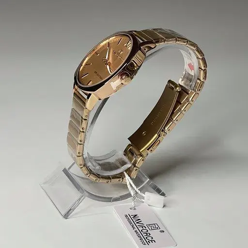 Жіночий наручний годинник Naviforce Rome (Рожеве золото) - фото 8