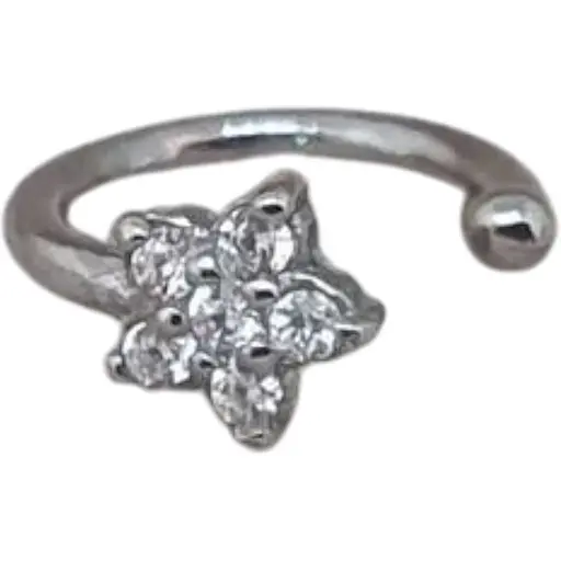 Серебряная серьга-кафф на хеликс Umax. 7045U