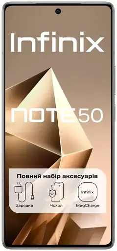 Смартфон Infinix Note 50 X6858 8/256Gb NFC Titanium Grey UA UCRF - фото 4