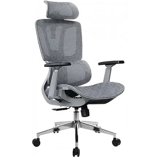 Офисное кресло GT Racer B-123A-S Gray(B-123A-S Gray) - фото 2