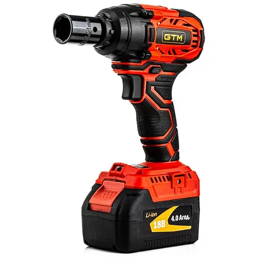 Ударный аккумуляторный гайкокрут GTM IWC18/320BL безщеточный - фото 1