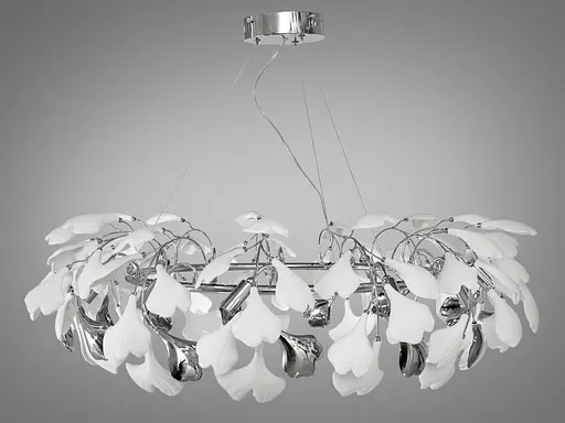 Эксклюзивная подвесная люстра с фарфоровыми элементами - фото 3