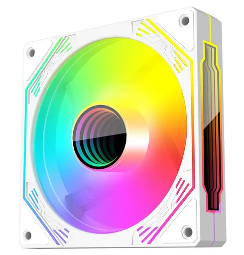 Вентилятор Coolmoon 120мм CM-V12-W Reverse (CM-V12-W-R) White - фото 5