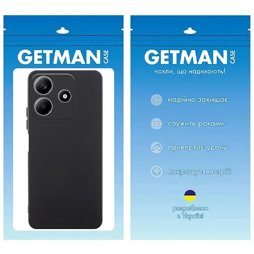 Чохол TPU Getman Liquid Silk Full Camera для Xiaomi Redmi Note 14 5G Чорний / Black - фото 2