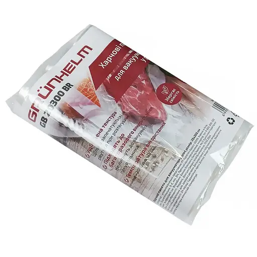 Харчові пакети для вакууматора у рулоні Grunhelm GB 20300 BR 20х300 см 3 шт. (134152) - фото 2