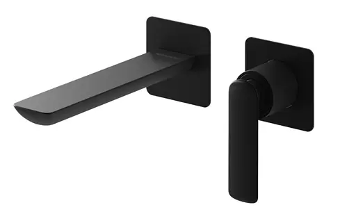 Смеситель для умывальника Kohlman Experience Black Matt + Box скрытого монтажа QW180EB Черный матовый - фото 1