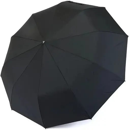 Парасолька-напівавтомат з прямою ручкою для чоловіків 22-04 Чорний - фото 1