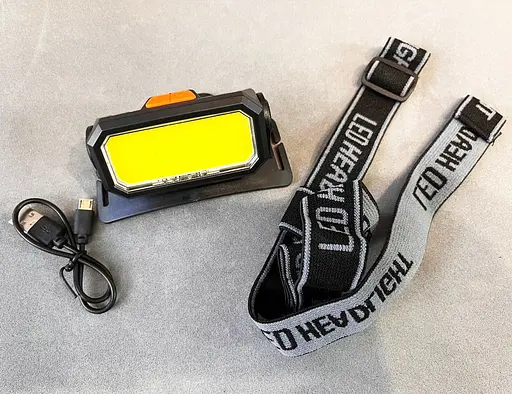 Фонарь налобный с красным и белым светом аккумуляторный X-Balog BL-5120 на голову Micro-USB 70 COB - фото 2