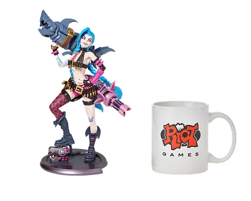 Статуэтка Jinx Джинкс Лига Легенд League of Legends 32 см LOL 22. 38 - фото 4