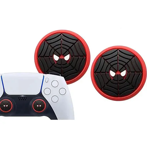 Накладки на стики Thumb Grips 2-pack для PS4-PS5-Xbox Black Spider [122994] - фото 2
