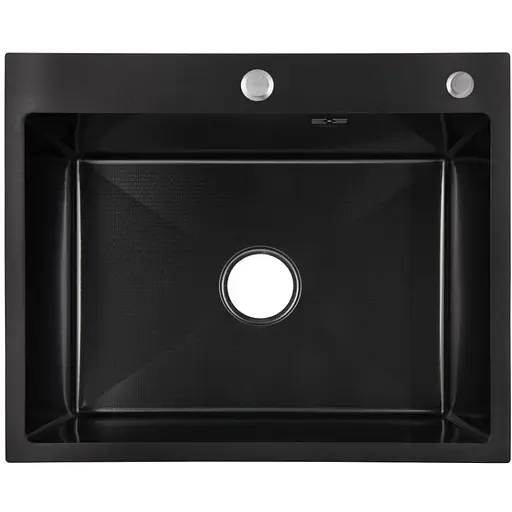 Кухонная мойка встроенная Lidz Handmade H6050HB Decor Black PVD Honeycomb 2,5/0,5 мм LDH6050BDECPVD48371 - фото 1
