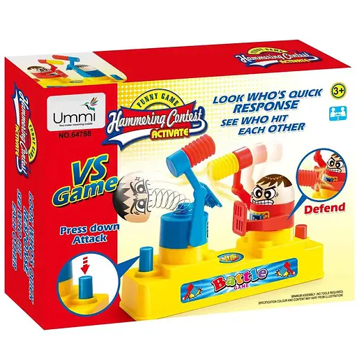 Настольная интерактивная игра Ummi 64788 Hammering Contest Yellow - фото 2