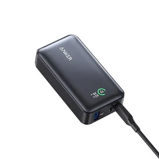 Павербанк Anker 533 10000 mAh 30 W со сквозной зарядкой и индикатором заряда Повербанк для телефона и ноутбука - фото 2