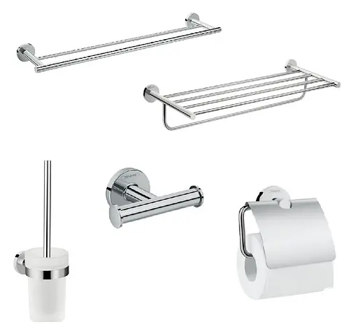 Комплект аксессуаров Hansgrohe Logis Universal 5в1 хром 41728000, Хром - фото 1