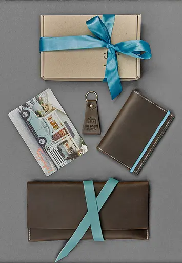 Набор кожаных аксессуаров для путешественника Флоренция - фото 3