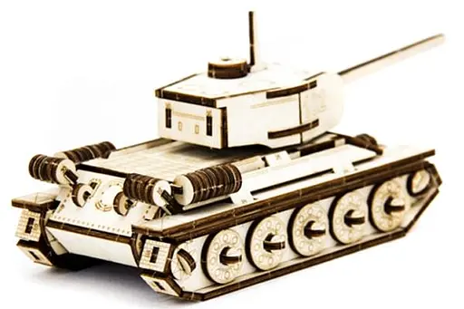 Дерев'яний конструктор Танк Т-34 127 деталей - фото 5