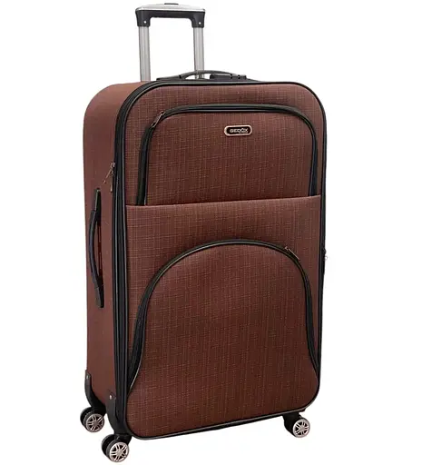 Чемодан Тканевый(Impertex) Большой(L) Водонепроницаемый На 4 Двойных Колесах 120л Расширением TK005-L