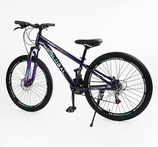 Велосипед Спортивний 26" GL-26105 Corso "GLOBAL", рама сталева 13'', обладнання Saiguan 21 швидкість, зібраний на 75% (6800071261058) - фото 2