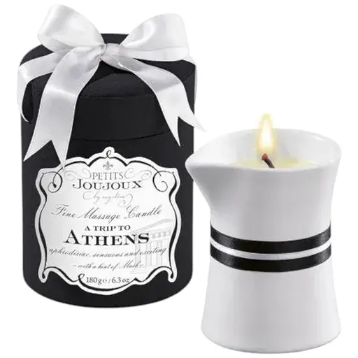 Масажна свічка Petits Joujoux Athens Musk and Patchouli розкішна упаковка 190 г
