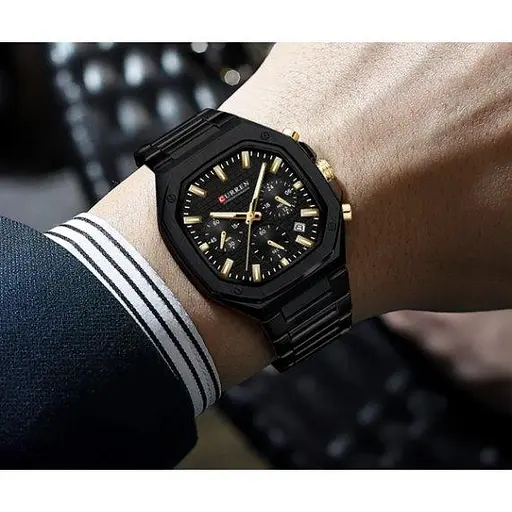 Часы мужские наручные Curren Mentor (Черные) - фото 5