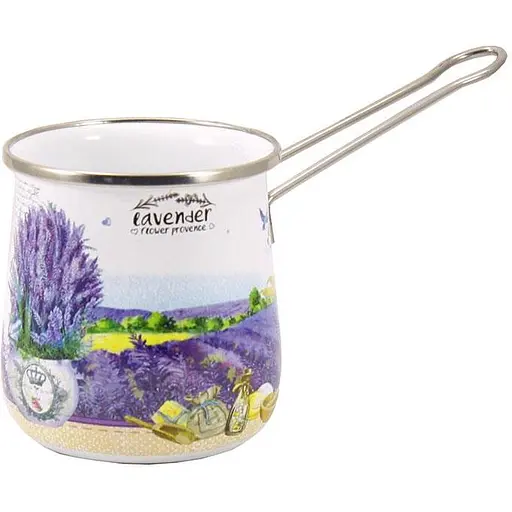 Турка эмалированная Interos Лаванда из углеродистой стали 0.6 л 16707