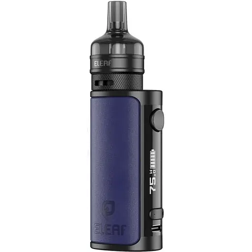 Набор электронная сигарета Eleaf iStick i75 75W 3000mAh with Ep Pod Tank 2ml Kit Blue (15781)