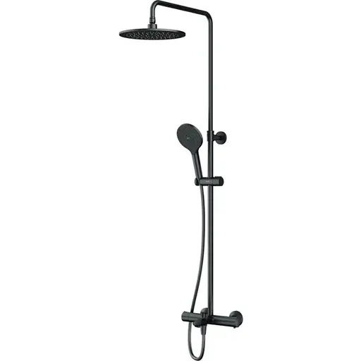 Душова система з термостатом Am.Pm Like black F0780522, Чорний матовий - фото 1