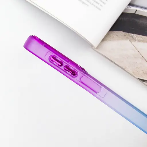 Чехол TPU+PC Fresh sip series для Samsung Galaxy A24 4G Синий / Фиолетовый - фото 4