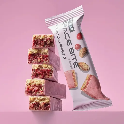 Блок батончиків Spacefood Space Bite Nut Bar, 10*40 грам - Журавлина-мигдаль - фото 2