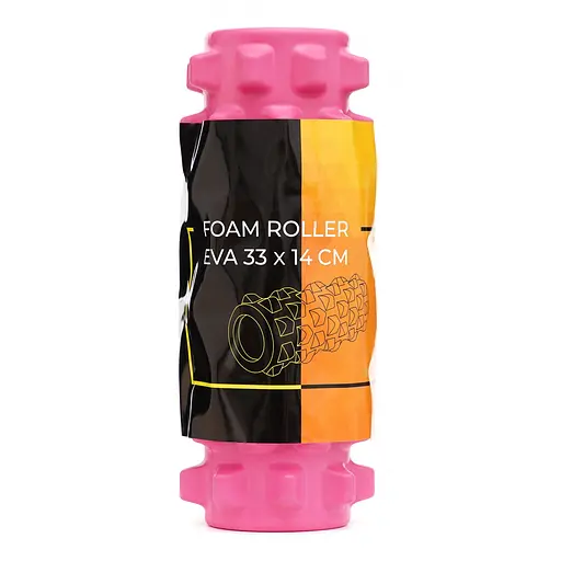 Масажний ролик Cornix EVA 33 x 14 см (валик, ролер) XR-0323 Pink - фото 2