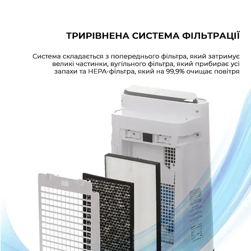 Воздухоочиститель с функцией увлажнения Sharp KC-D60EUW - фото 3