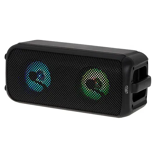 Bluetooth колонка Adler AD 1903 з радіо, караоке, RGB-підсвіткою, акумулятор 1500 мАг Bluetooth колонка - фото 3