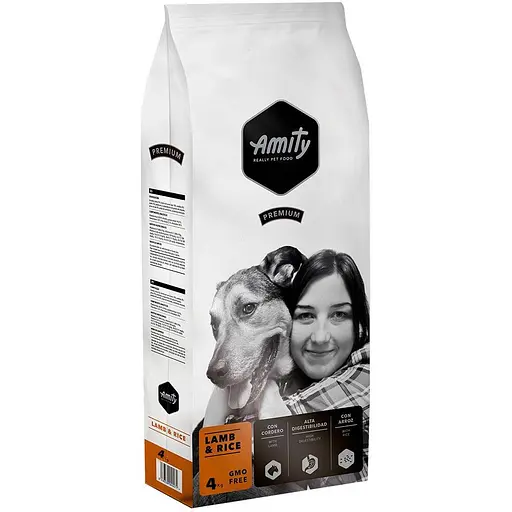 Сухой корм для собак Amity диетический с ягненком и рисом 4 кг