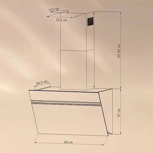 Витяжка Klarstein Alina 60 594 м³/год (10040231) - фото 6