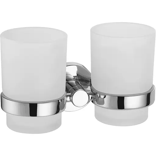 Склянка подвійна для ванної кімнати Volle Ronda 2535.220201 хром - фото 1