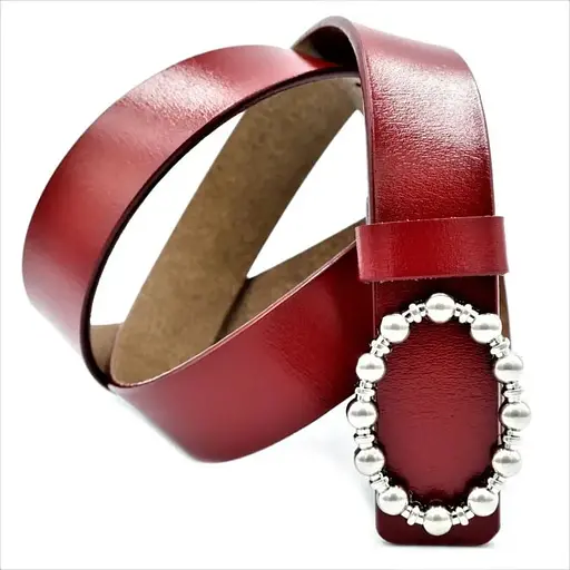 Ремінь шкіряний Weatro жіночий 115х3 см acs0013834 - фото 1