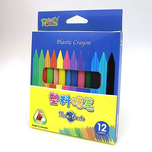 Крейда воскова пластикова Crayons, 12 кольорів