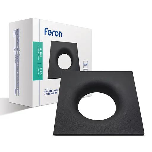 Встраиваемый светильник Feron DL8330 под лампу черный - фото 1
