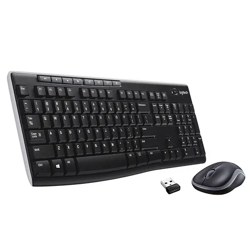 Комплект (клавіатура + миша) Logitech MK270 Wireless UA Black (920-004508) - фото 1
