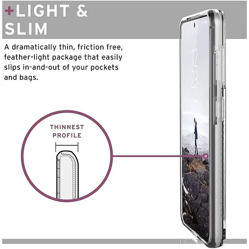 Оригинальный противоударный чехол UAG Lucent для Samsung Galaxy S21 (6.2") Ice (21281N314343) - фото 7