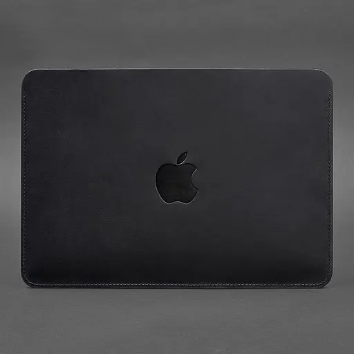 Чохол із натуральної шкіри BlankNote для MacBook 13 дюйм Синій Crazy Horse - фото 3