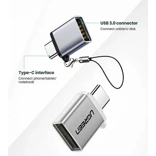 Перехідник Ugreen US270 USB-C to USB-A OTG (50283) [91949] - фото 2