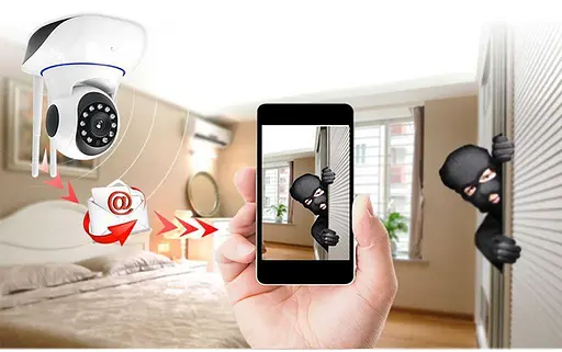 Панорамная камера видеонаблюдения V380 Q5 IP Wi-Fi (360 градусов) Белая - фото 3