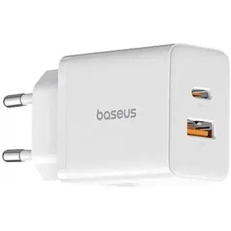 Зарядний пристрій Baseus 30W Cube Fast Charger 2 виходи C + U білий (P10111404213-00) - фото 1