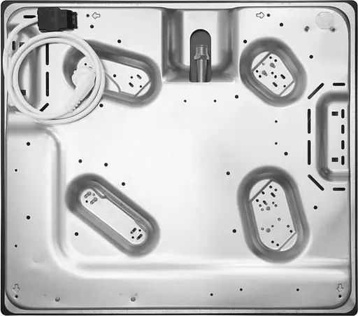 Варочная поверхность Hansa газовая на стекле 59 см чугун бежевый - фото 4