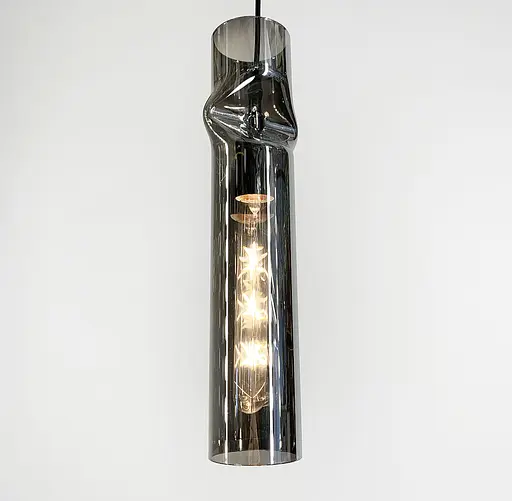 Підвісний світильник із видовженим плафоном Line.F Колір плафона Янтарний - фото 5