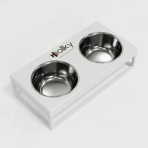 Hollky Base S — миски на підставці для маленьких собак та котів (2 × 0,45 л) - фото 8