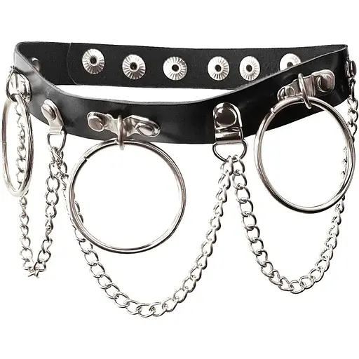 Чокер із натуральної шкіри Art of Sex - Bonita, колір чорний - фото 3