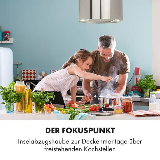 Вытяжка Klarstein Barett 558 м³/час островная (10032301) - фото 6