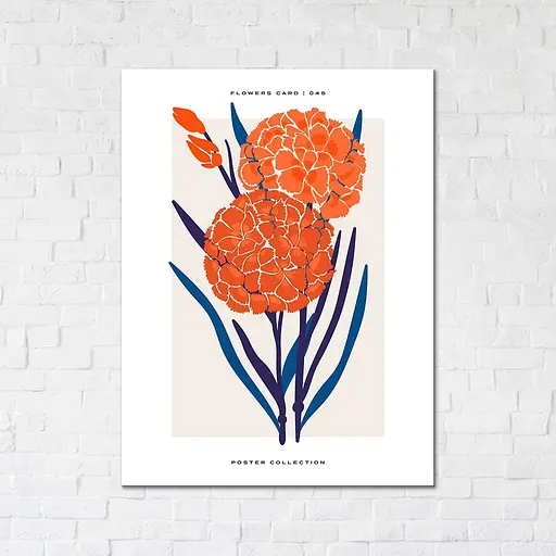 Картина-постер Brushme Цветы на холсте 30 x 40 см - фото 1